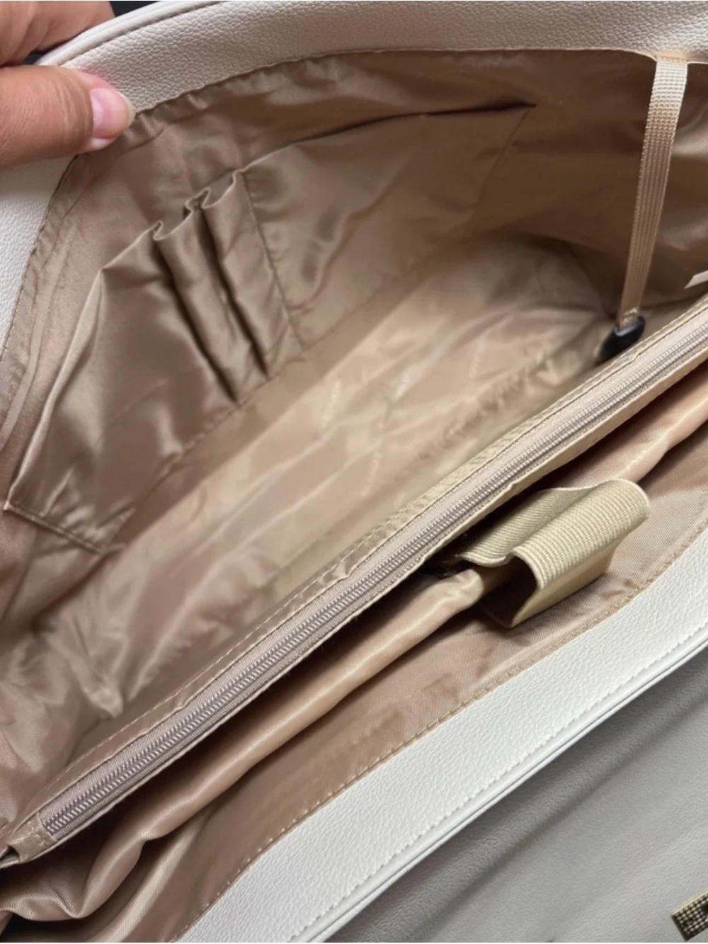 LOVEVOOK Cream Handbag & Laptop Bag